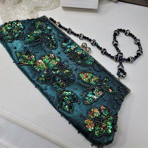 Apt. 9 Beaded Sequin Bag Handbag Evening Purse